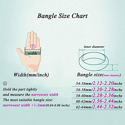 BMQ Bracciale Rigido Giada Verde Smeraldo Completo...