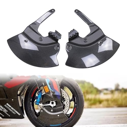 Motorcycle Front Brake Caliper Covers For BMW M1000RR 2021 2022 2023 2024 S1000RR S1000R M1000R Real Carbon Fiber Mudguard Caliper Radiator Wheel Cover (Aero Disc Covers)