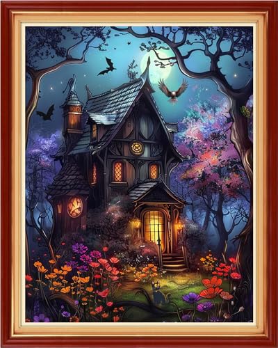 Image of Funart Stamped Cross Stitch Kits for Beginners Full Range of Cross Stitching Preprinted Embroidery Kits for Adults, 11CT Embroidery Pattern Needlepoint Kits- (ArtColors12)