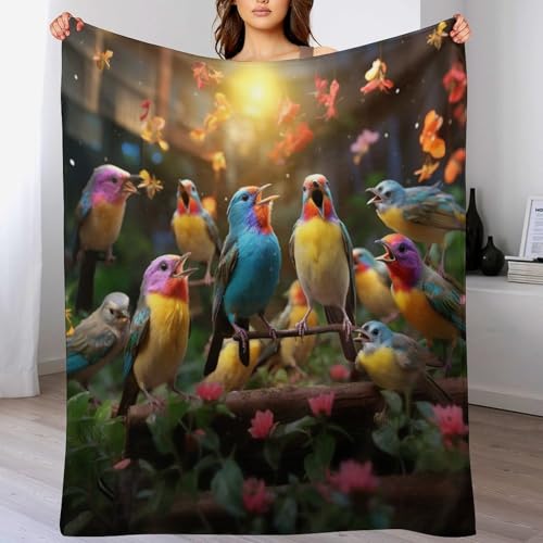 Couverture oiseau chaude et douce pour calmer les frissons - 2