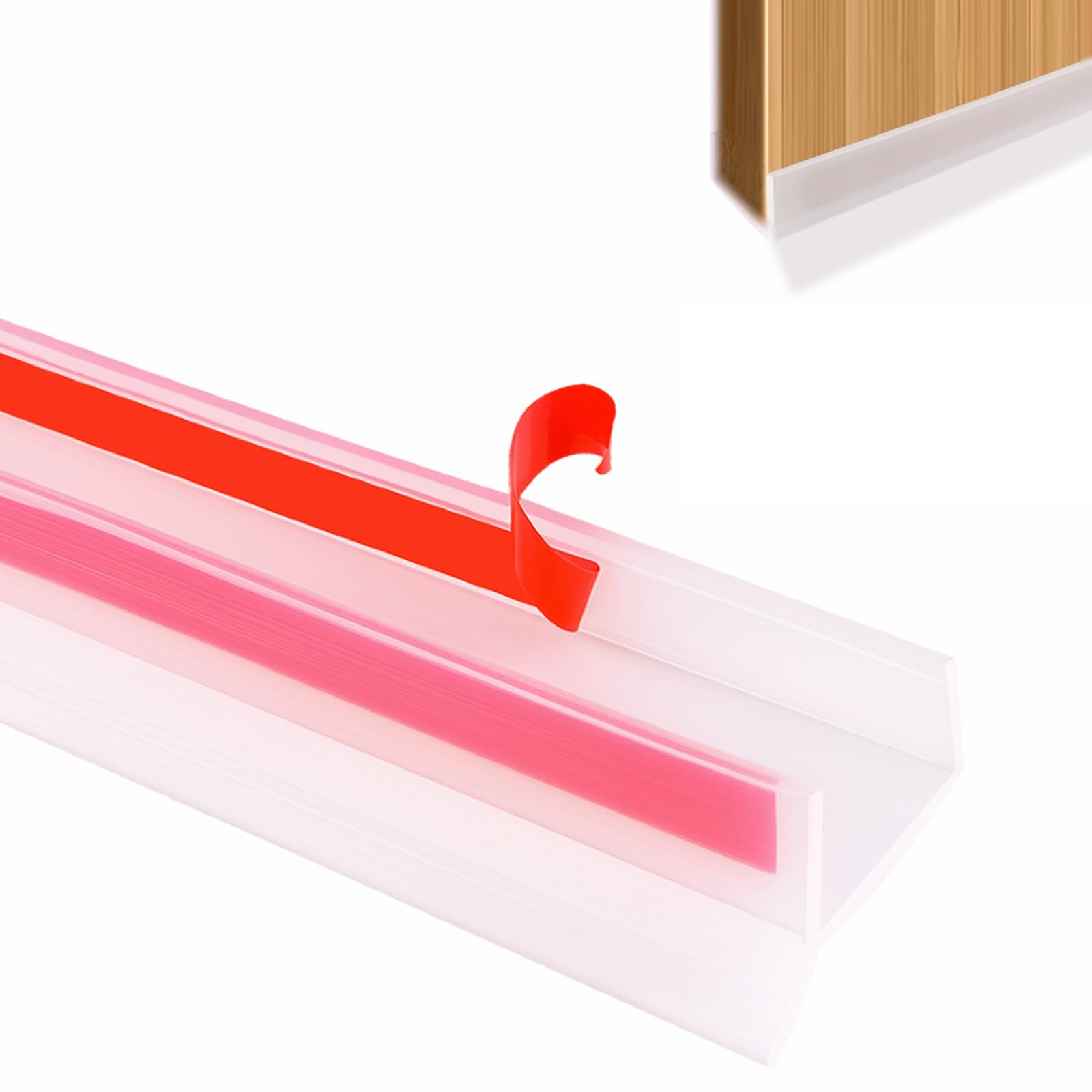 Befun 2m Kitchen Plinth Sealing Strip, Silicone Kickboard Sealing Strip