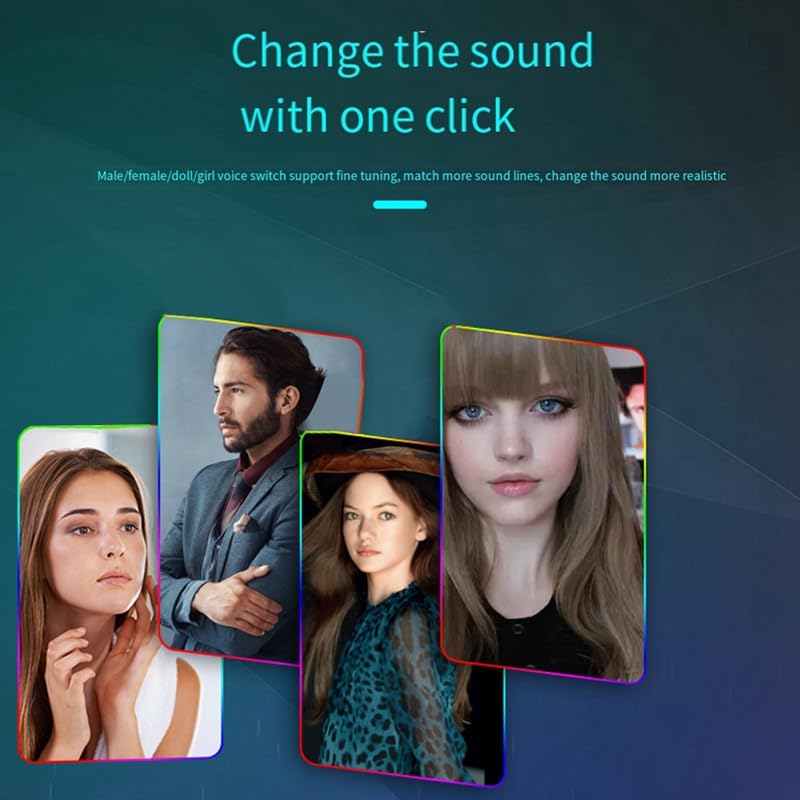 5PCS A9 Scheda audio dal vivo Cambia voce 11 Effetti sonori Modalità KTV Voce maschile a voce femminile