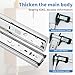 18 inch Drawer Slides 4 Pairs (8pcs) Soft Self Close Full Extension Ball Bearing Drawer Rails Side Mount Metal Dresser Runners for File Cabinet Trash Can Kitchen Wardrobe Glides 18