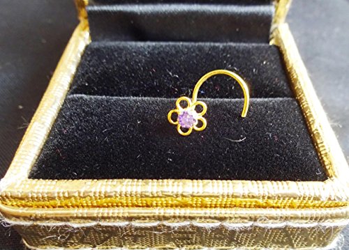 Tiny Nose Stud Gift For Her Indian Nose Ring 925 Silver Nose Piercing Unique Nose Stud Nose Hoop 20 Gauge Piercing Crystal Nose Piercing Gold Nose Jewelry Flower Nose Ring #TOP4