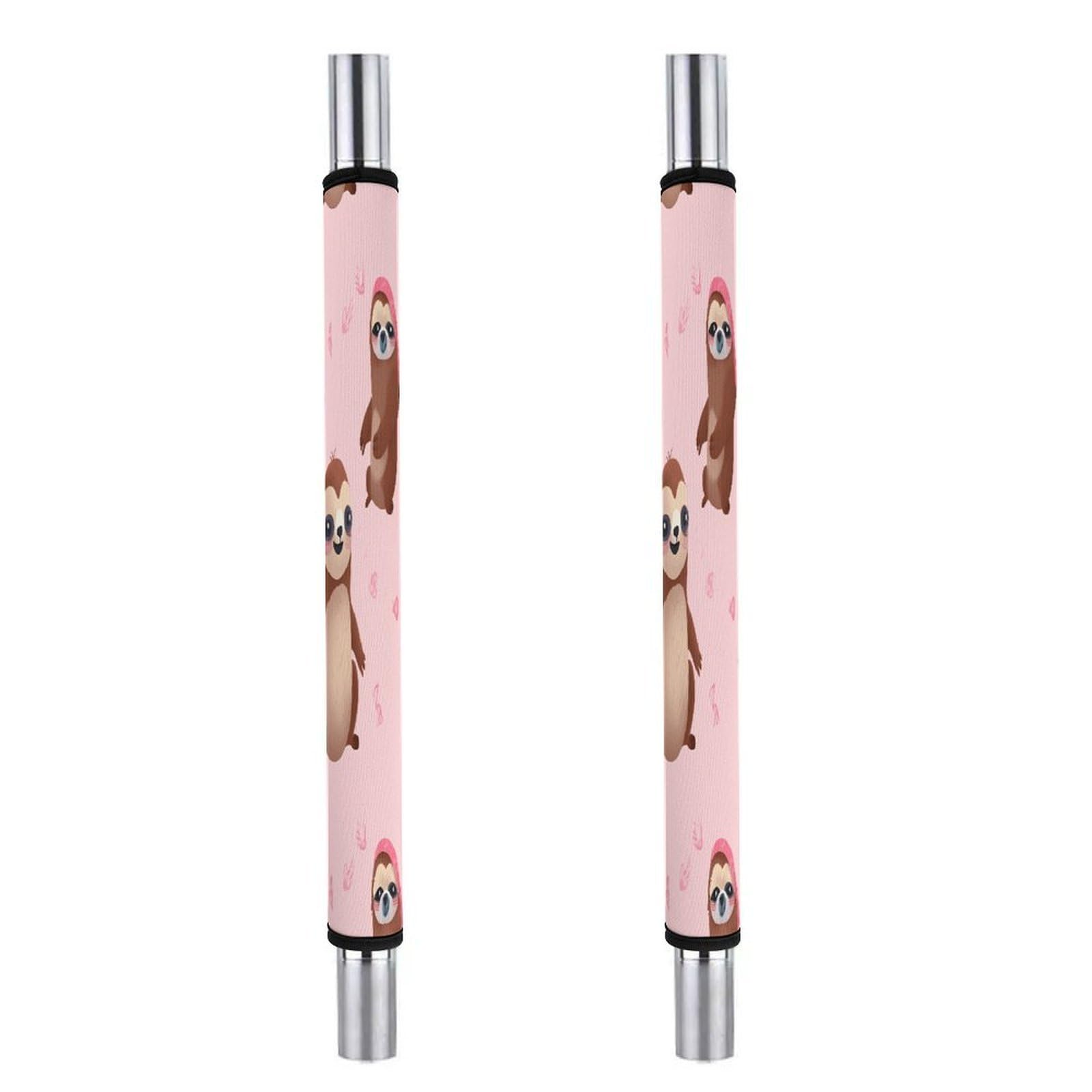 Adfgyerh Style Sloth-Pink Refrigerator Door Handle Covers 2 Pcs, Refrigerator Handle Covers Non-Slip Fridge Handle Covers For Oven Microwave Dishwasher Appliance Door Sleeves