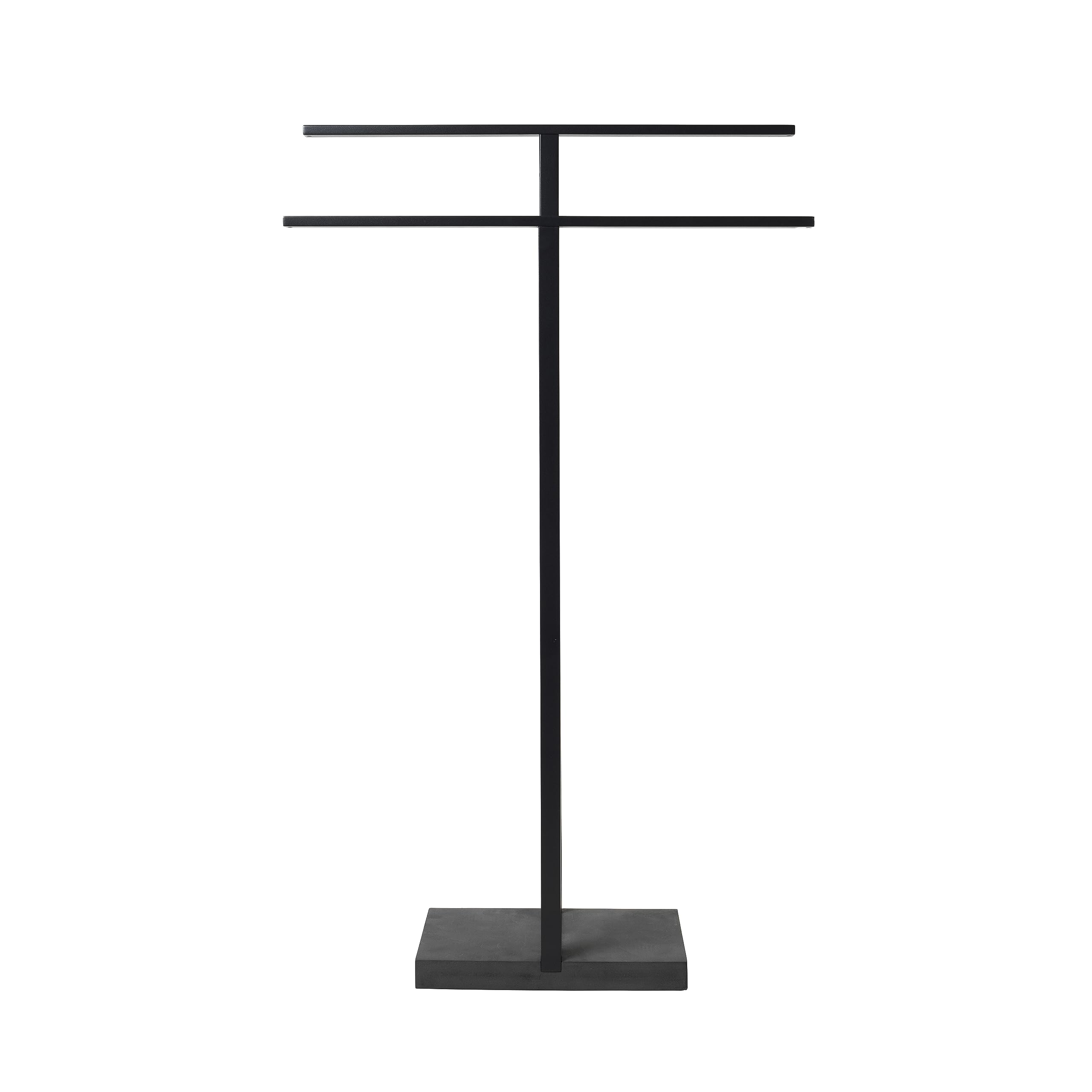blomus Handtuchständer MENOTO | Höhe 86 cm | Stahl & PolyStone | Farbe Black