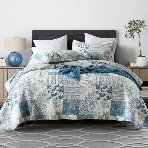 Colcha de algodón reversible Queen para un hogar cálido y acogedor 2