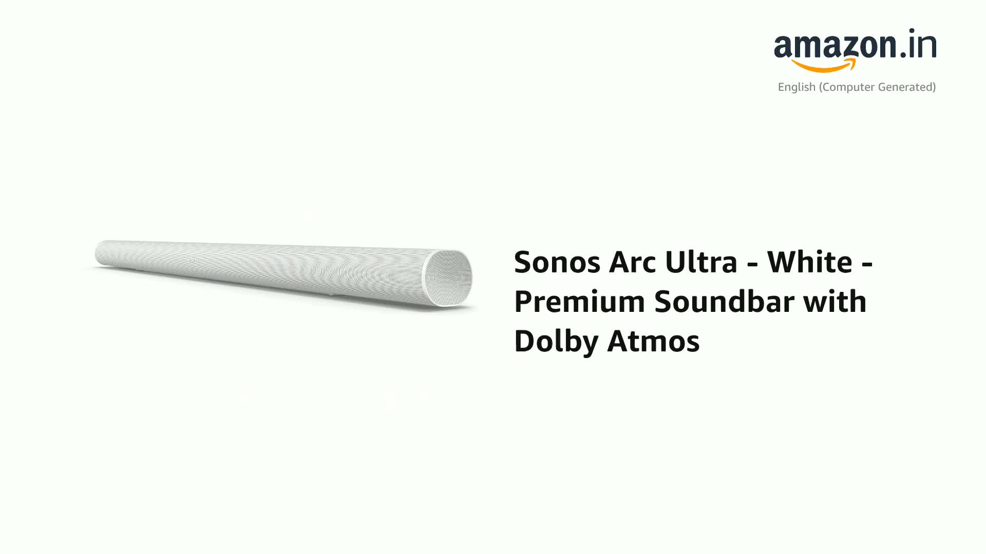 Sonos Arc Ultra | Soundbar with Dolby Atmos, WiFi, Bluetooth
