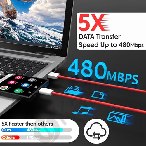 Image of KALIAT 65W Fast Charger with 10A Red USB Type-C Cable | Compatible with One Plus 12 /12R /11 /11R /Nord CE 5G | SuperVOOC VOOC PD Mobile Charging Adaptor | Type C Wall Charger