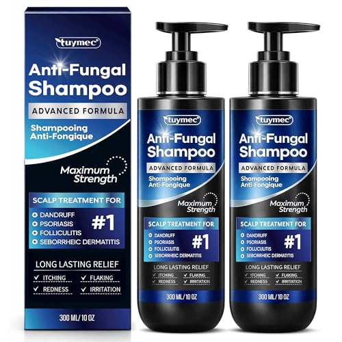 Tuymec Psoriasis Shampoo, Seborrheic Dermatitis Folliculitis Shampoo, Anti-Fungal and Anti-Dandruff...