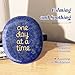QINJIEJIE One Day at A Time Lapis Lazuli Worry Stone Healing Crystal Thumb Stones Thinking of You Gifts for Anxiety Relief Items You Got This Inspirational for Friend Encouragement Gift for Women Men