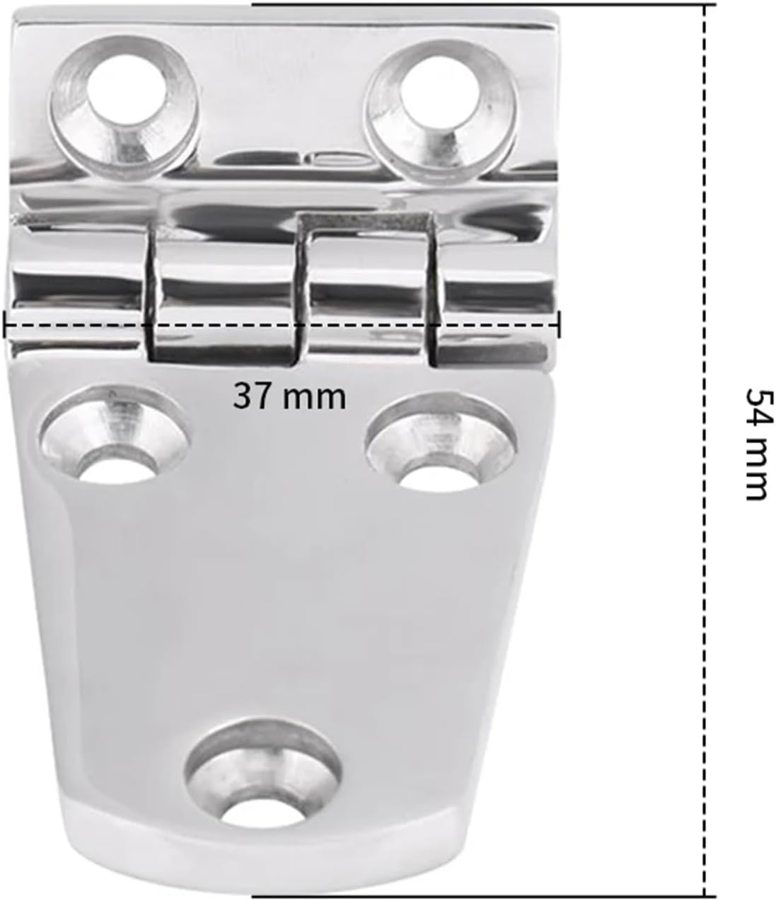 Door Hinge 316 Stainless Steel Bending 54x37mm/70x37mm Hardware Accessories 1Pcs(54x37mm)