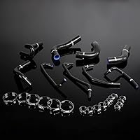 Vista 7 de PIT66 Kit de manguera de radiador de silicona, compatible con Mazda Miata MX5 1994-1997 1.8L rojo con abrazaderas