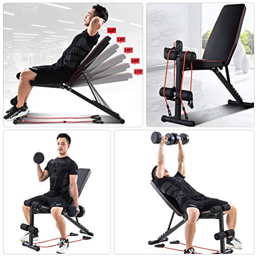 ABOOFAN 1Pc Fitness Tool Home Sit Up Abdominal Bench Fitness Board Equipment (Preto)