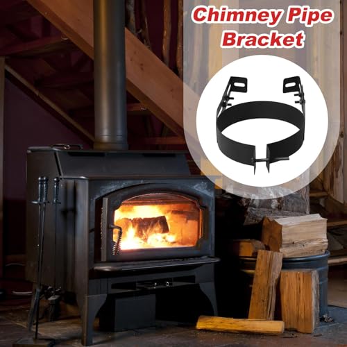 Soporte de acero inoxidable para chimenea de cabina de campo interior 4