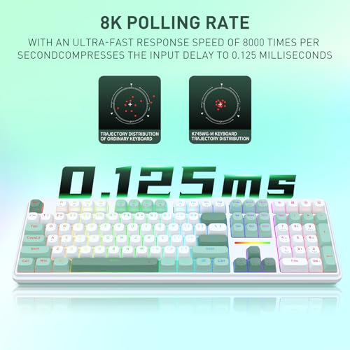 Image of Redragon K745 HE Rapid Trigger Gaming Keyboard, 8K Wired Mechanical Keyboard w /Next-Gen UltraMag 100% POM Silky Magnetic Switch, Dual-Module Floating Patent Structure Design, 5-Layer Noise Dampening
