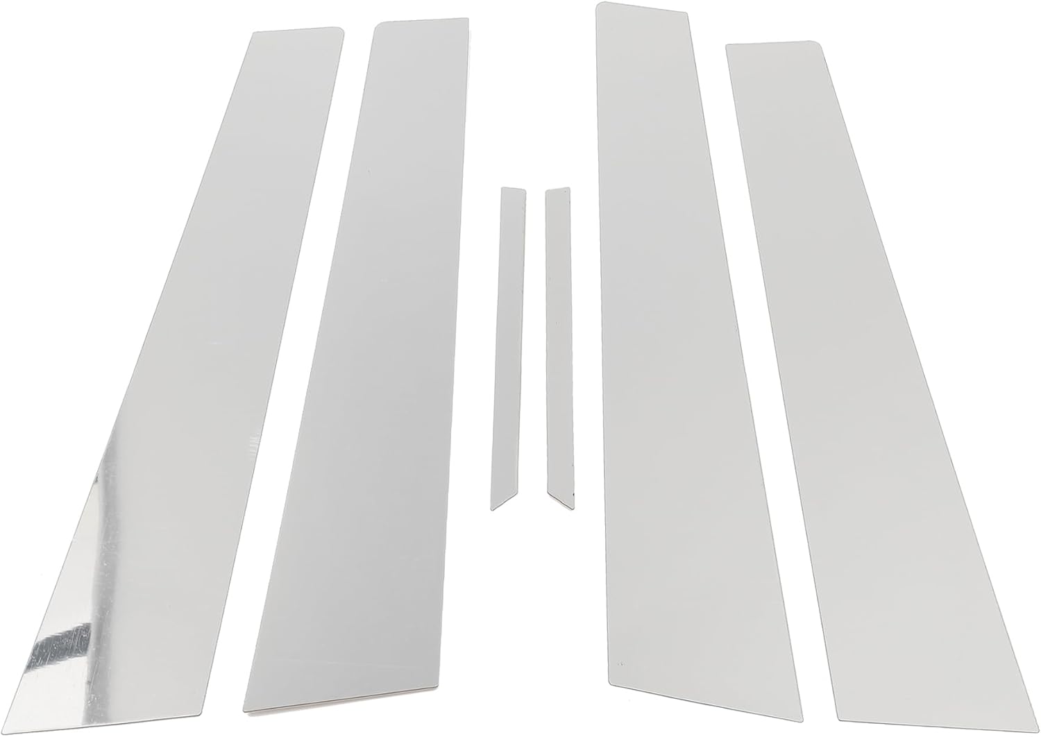 6 Pcs Door Pillar Window Trim for Cadillac CTS 2002-2007 Front Rear Left Right Anti Scratch Sticker Pillar Posts Posts Cover Chrome Silver Tone