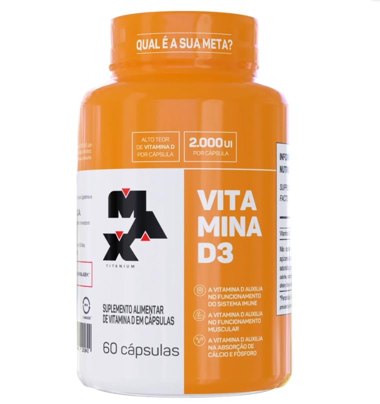 VITAMINA D3 60CAPS MAX TITANIUM