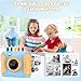 Instant Print Camera for Kids,2.4 Inch Screen Kids Instant Cameras,Christmas Birthday Gifts for Girls Age 3-12, ortable Toddler Toy for 3 4 5 6 7 8 9 10 11Year Old Girls Boys Blue