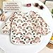PandaEar 5 Pack Baby Lätzchen mit Ärmeln | Abwaschbar Ärmellätzchen Ganzkörper Lätzchen Baby | Wasserdicht Babylätzchen Latz mit Ärmel für Kleinkinder 6-24 Monate