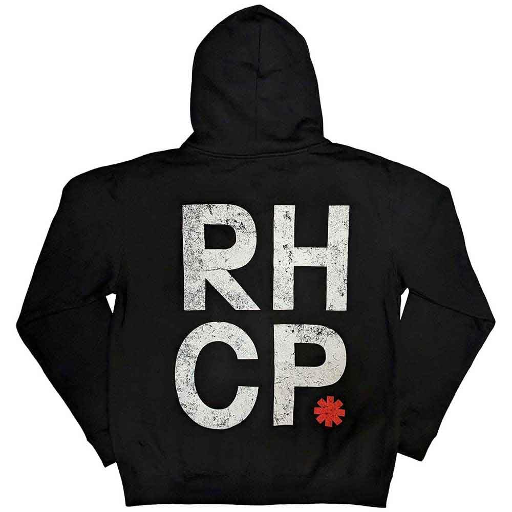 Rock Off officially licensed products Red Hot Chili Peppers Red Asterisk Zipped Hoodie M