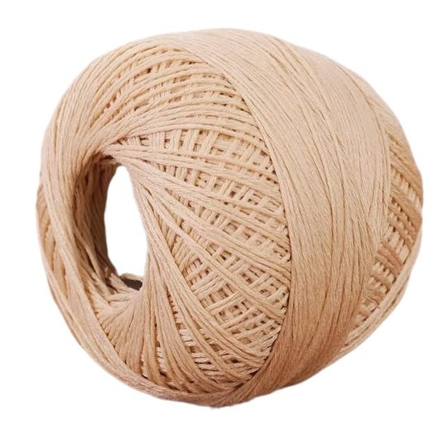 Fil lin en coton taille 6 pour crochet et dentelle - 5 rouleaux de 50g