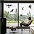 Anti-Collision Window Alert Bird Stickers Silhouettes Glass Door Protection and Save Birds, Black (12 Silhouettes)