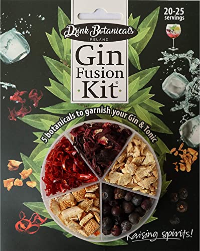 Drink Botanicals Gin Making Kit for Beginners - Mini Gin Botanicals Infusion Kit | Make 100 Styles of Flavoured Gins at Home with 5 Flavourful Botanicals for Gin and Tonic | 70 Grams (20-25 Gins)