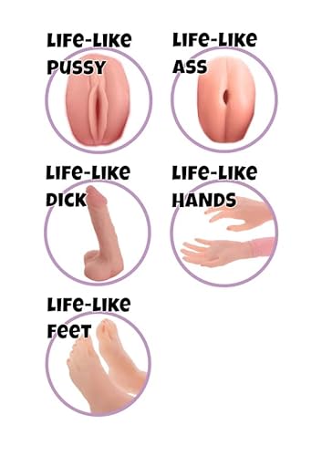 Hidden Desire Shemale Taylor Aufblasbare Liebespuppe 150 cm – Inflatable Love Doll aus PVC & Silikon – Realistische Vibrations-Sexpuppe für Erwachsene – Remote-Control Blow Up Doll