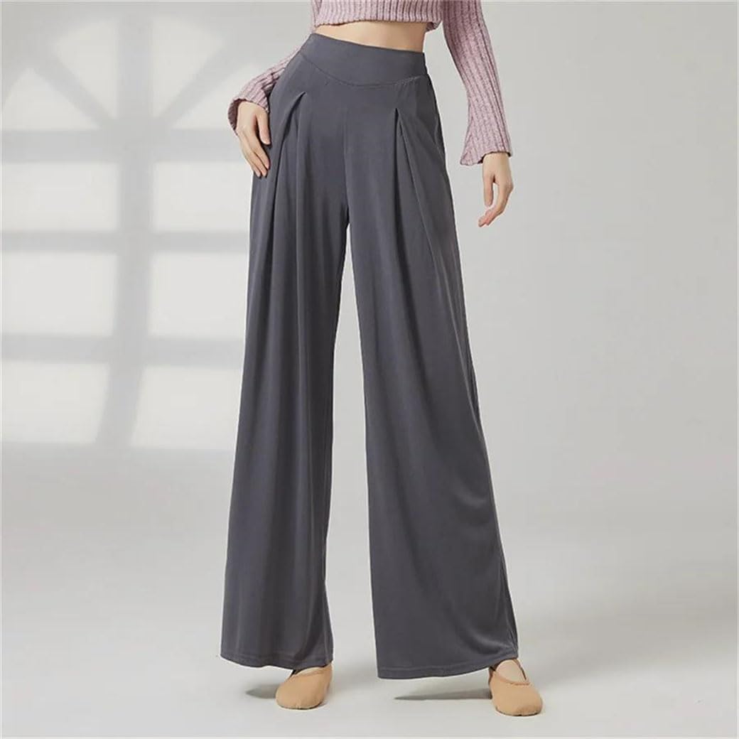 Women's Classical Dance Flared Pants Breathable Loose Leg Ballet Modern Performance Trousers