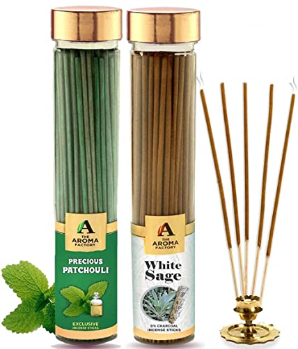 Image of The Aroma Factory White Sage & Pactchouli Agarbatti, 2x100g