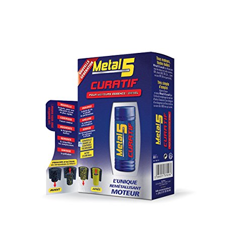 METAL 5 - Remétallisant Curatif 80 ML pour Moteur Usé - Prolonge La Durée de Vie et Rétablit Les Performances de Votre M