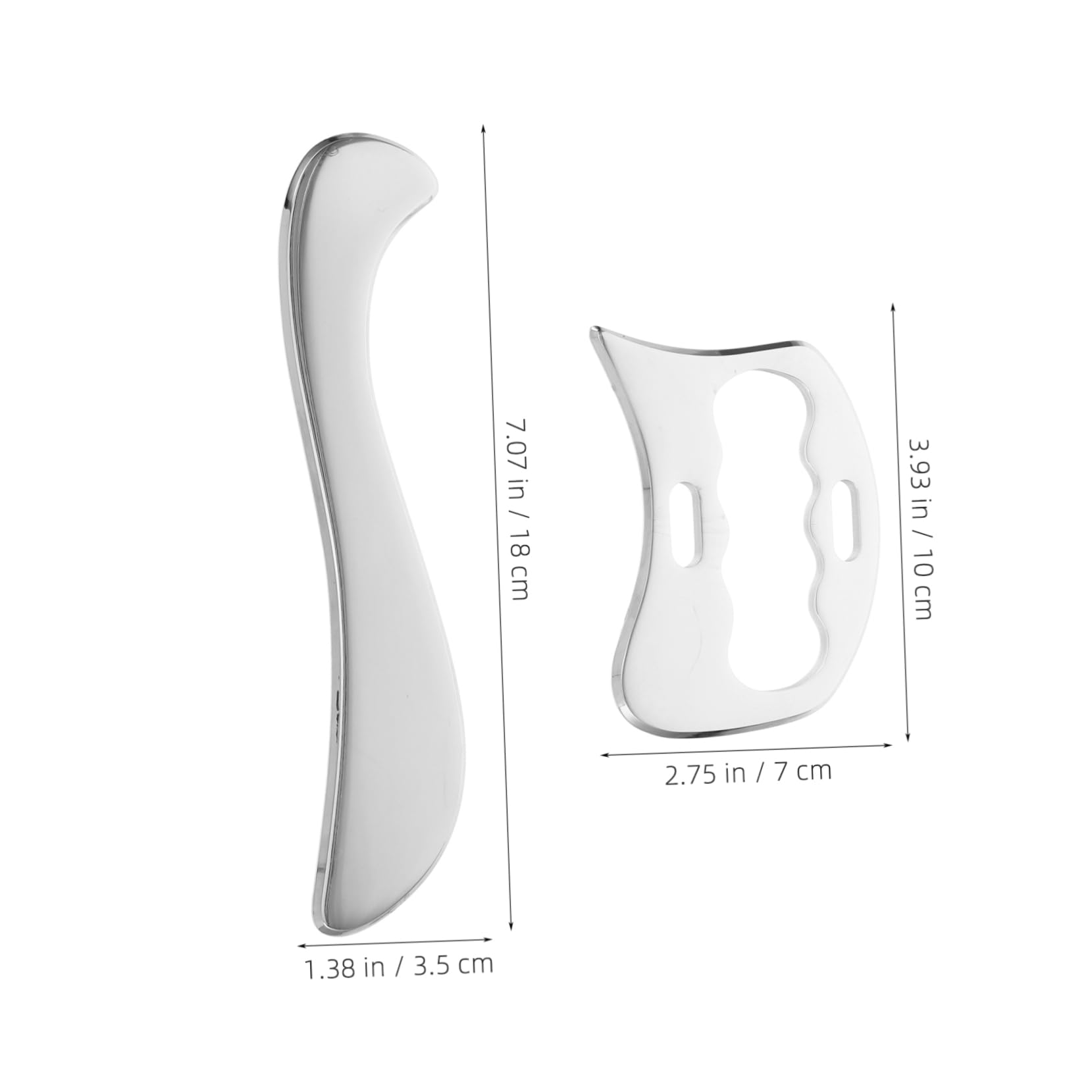 Gua-sha-schaber-set Aus Edelstahl Für Muskelschmerzen Faszienmassage Und Durchblutungsförderung Inklusive Schabwerkzeuge Für Arm Waden Hals Und Schultern Für Heimgebrauch Und Reise