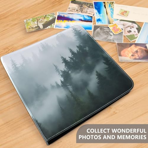 Álbum de fotos adhesivo DIY FLildon Scrapbook Album natural con encuadernador de 3 anillos, 40 páginas, tamaño 11.8 x 11.2 pulgadas miniatura 5