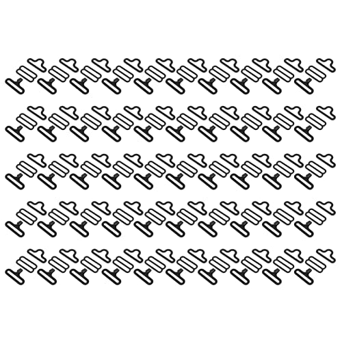 Risegun 50pcs Ensemble de Clips de matériel de Noeud Papillon réglable, Attache de Crochet de Pince de Cravate en métal, pour Sangle de Cravate Noeuds Papillon carrés de Poche mouchoirs Cover