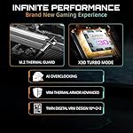 GIGABYTE B850M Gaming X WIFI6E AMD AM5 mATX Motherboard, Support AMD Ryzen 9000/8000/7000 Series, DDR5, 10+2+2 Power Phase, 2X M.2, PCIe 5.0, USB-C, WIFI6E, 2.5GbE LAN, EZ-Latch, 5-Year Warranty - Image 3