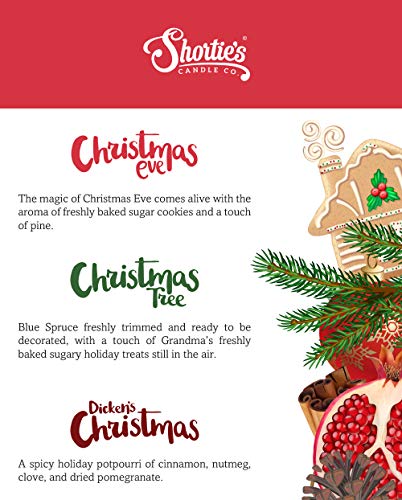 Shortie'S Candle Company 47006 Christmas Premium Tealight Candles Variety 3 Pack (18 Highly Scented Tea Lights) - Dicken'S Christmas, Christmas Tree, Christmas Eve - Made With Natural Fragrance Oils - Christmas & Holiday Collection thumb #4