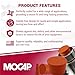 MOCAP Orange Silicone Tapered Round Hole Plugs – High Temperature Silicone, Rubber Stoppers, Non-Stick for Powder Coating, Automotive & Industrial Use, Rubber Plug Assortment - (0.827-1.063