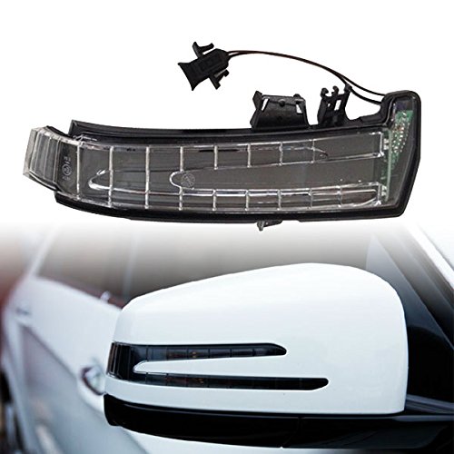 YUK Right Compatible with Mercedes W204 W164 W212 W221 W176 W246 X204 W218 LED Side Door Mirror Marker Blinker Turn Signal Light - Yellow