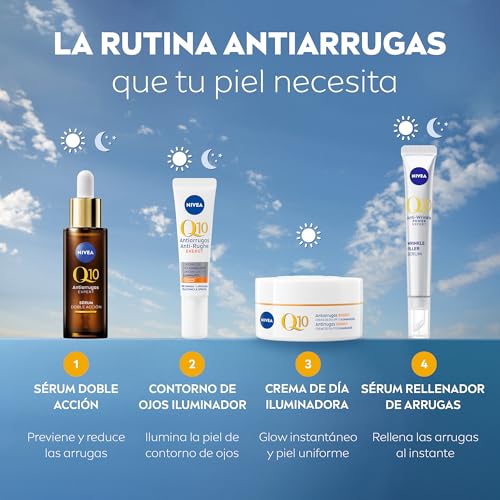 NIVEA Q10 Antiarrugas Energy - Contorno de Ojos Iluminador - Coenzima Q10, Vitaminas C y E - Reduce Hinchazón y Ojeras - Hidratación Intensa - Para Todo Tipo de Piel - 12 ml - imagen 9
