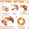Lonfliness 36 Sets Fall Wreath Craft Kits for DIY Autumn Maple Leaves Paper Wreath Hanging Ornaments Make Your Own Thanksgiving Paper Art Craft for School Home Party Decor Activities #3
