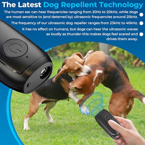 Antibell Ultraschall Gerät für Hunde, Ultraschall-Hundetrainingsgerät zur Bellreduktion – Effektiver Bellenstopper für kleine und große Hunde, flexibel einsetzbar im Innen- & Außenbereich