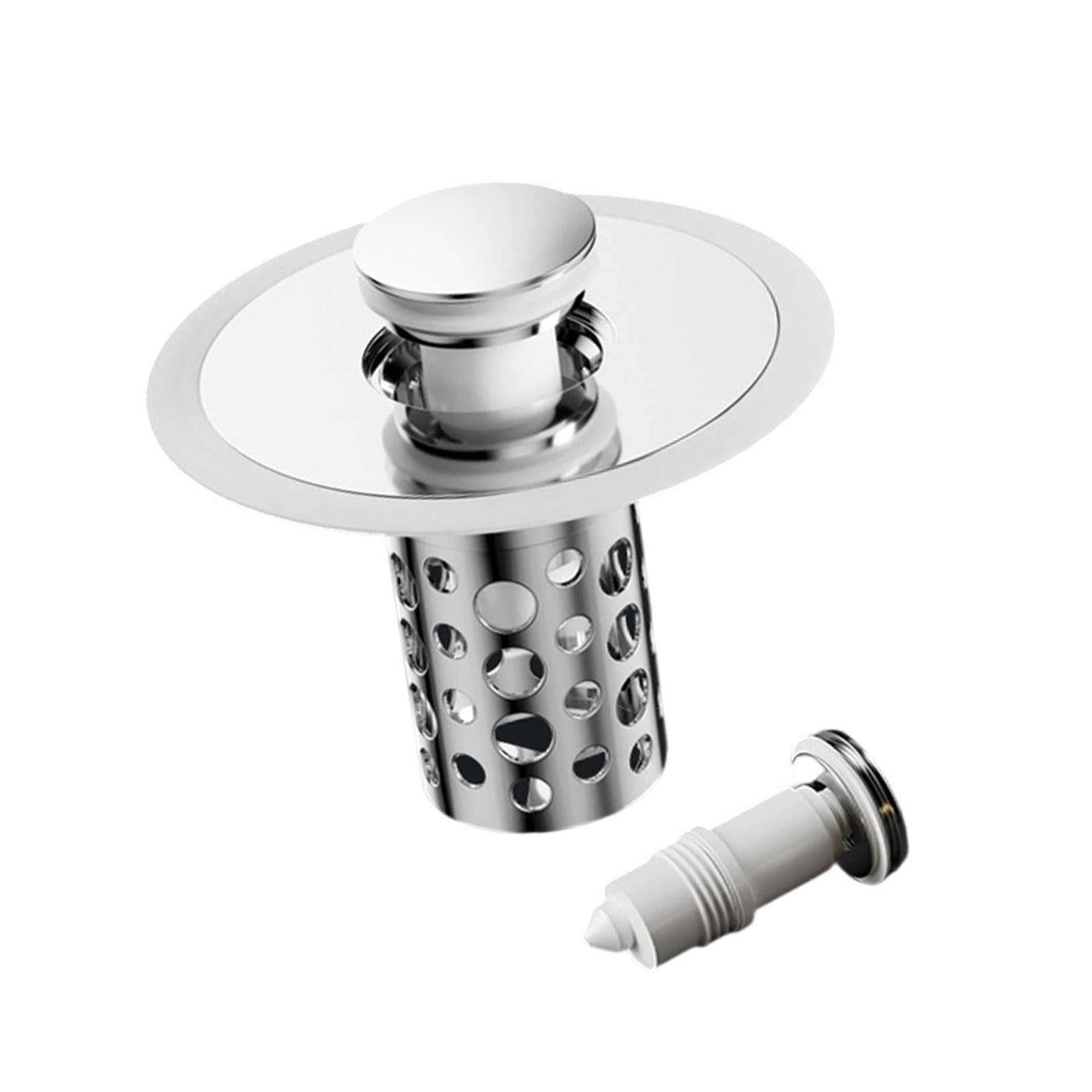 Advanced Bathtubs Drain Stoppers Drain Collector Bounces Without Clog Basket Fit 1.25 1.5Inch Holes Bathtubs Collector
