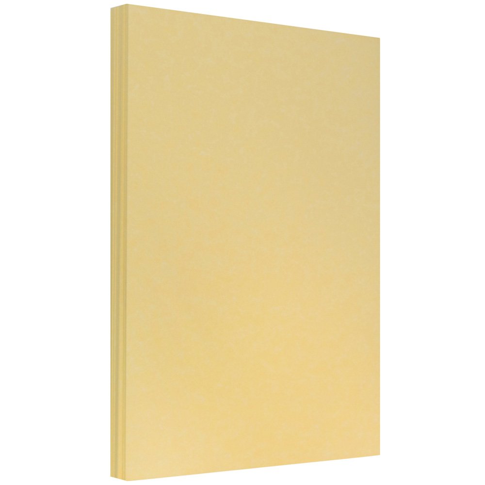 JAM PAPER Legal Parchment 24lb Paper - 90 GSM - 8.5 x 14 - Antique Gold Recycled - 100 Sheets/Pack