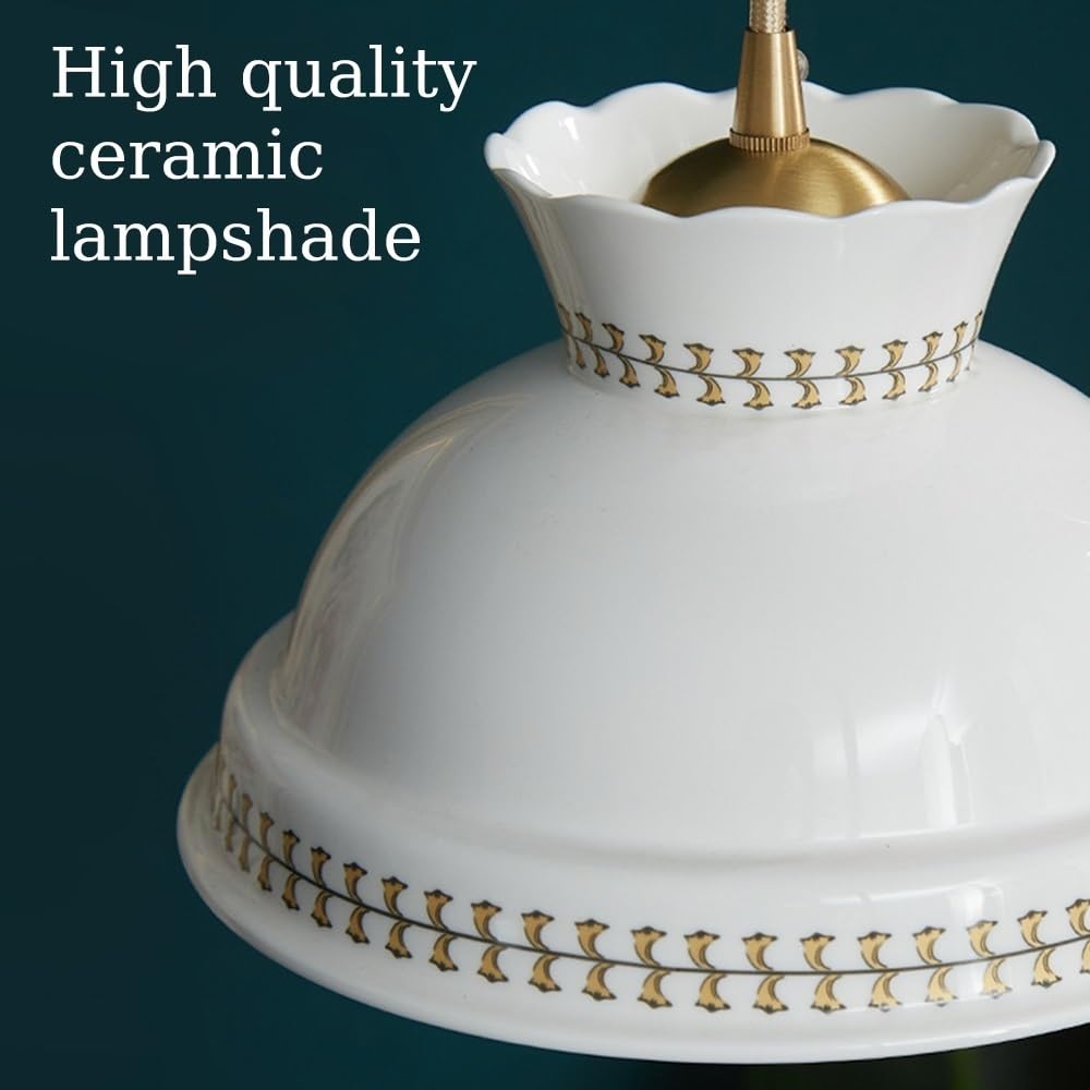 Jadssox Nowoczesna Ceramiczna Lampa Wisząca Z Białej Porcelany Żyrandol