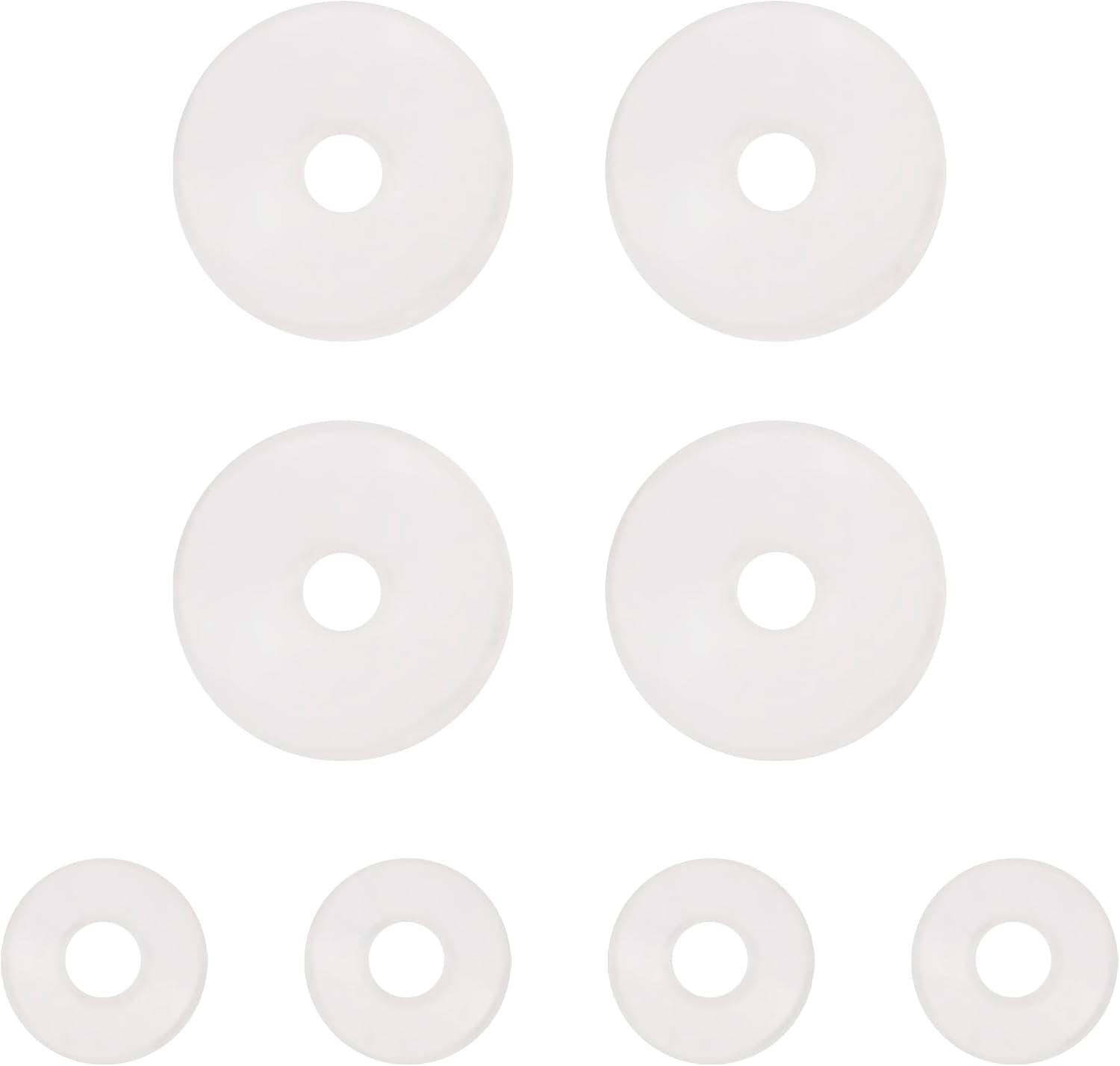 CRL Brushed Nickel Replacement Washers for Back-To Back Solid Pull Handles - Set