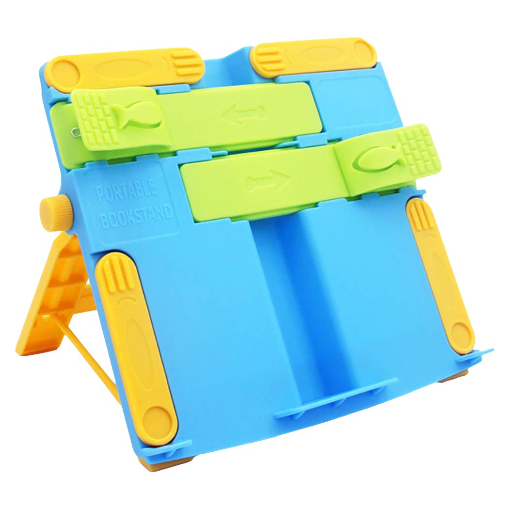 FunPa Book Stand Adjustable Non-Slip Reading Stand Book Holder Book Rest for Kids-image-8