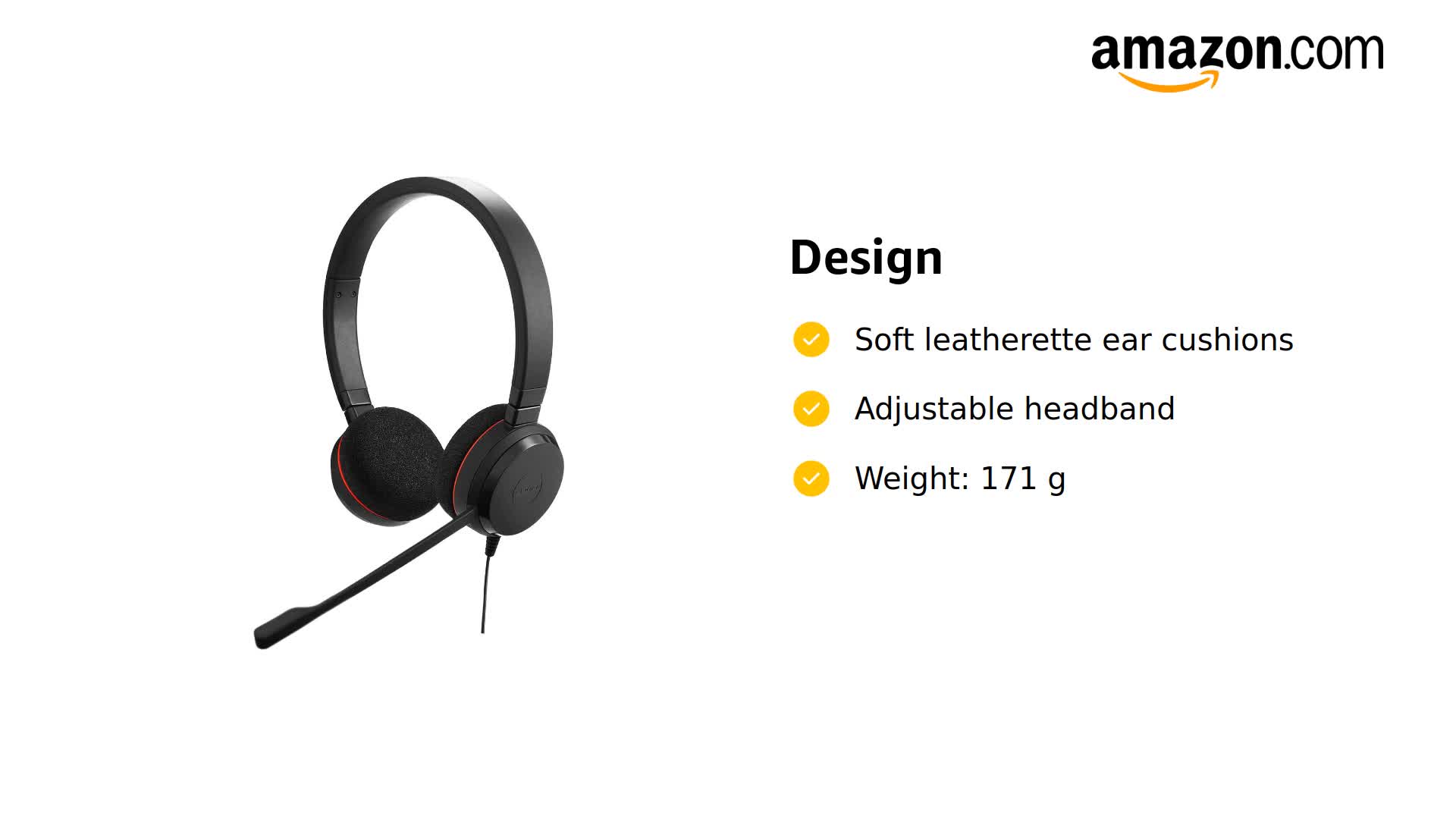 Amazon.com: Jabra Evolve 20 MS Stereo Kits Oreillette USB