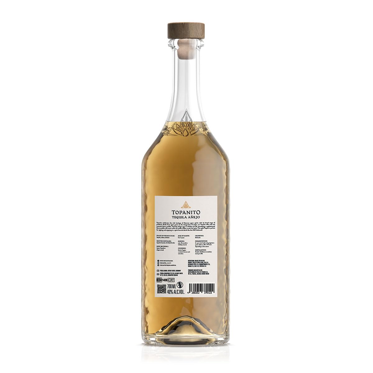 Topanito Añejo 100% Agave Tequila 700ml