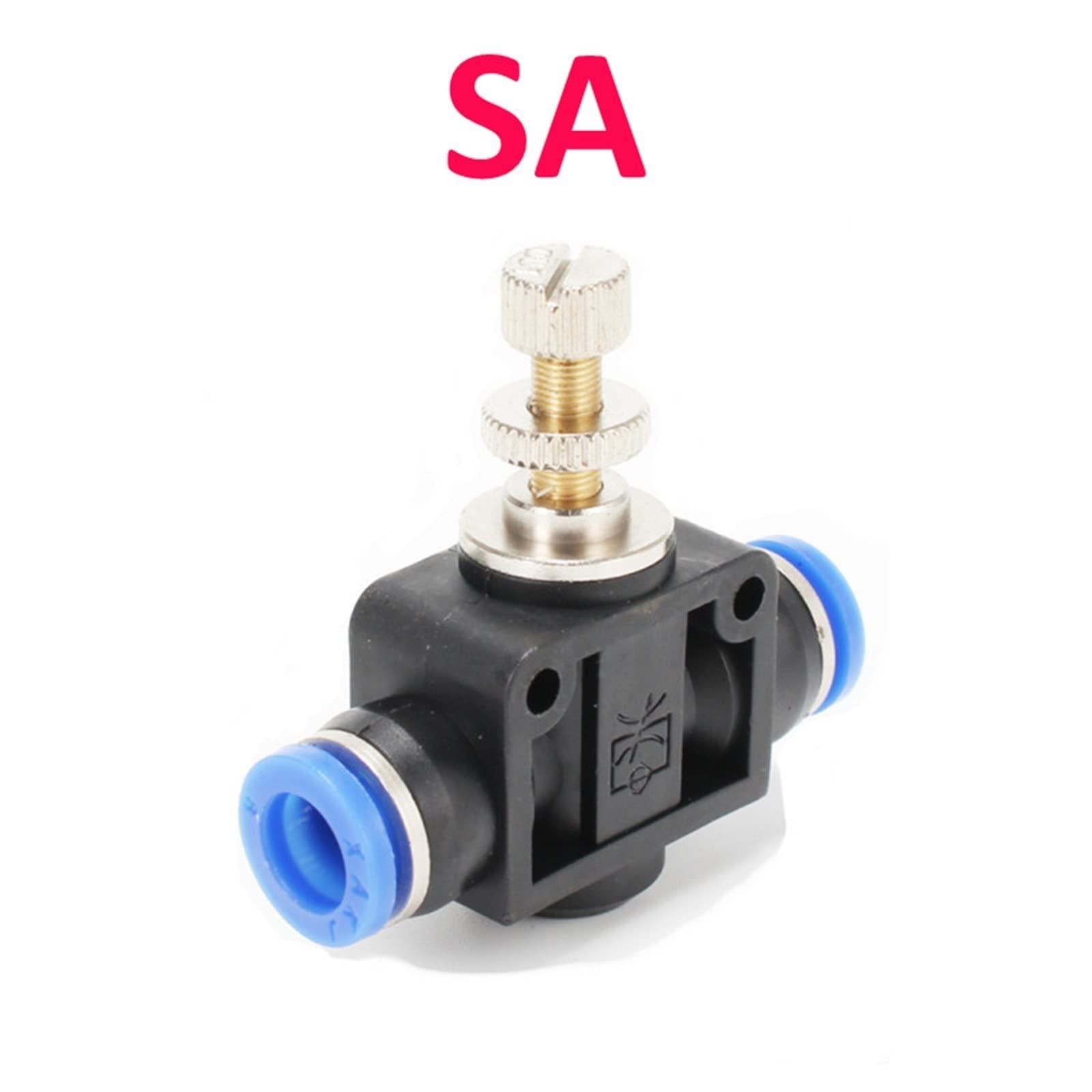 DOLUNTO 4 Piezas Conector de tubería de Ajuste neumático Aire Accesorios rápidos de Agua Empuje en la Manguera Golpe (Color : SA, Specification : 12mm)